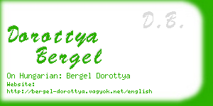 dorottya bergel business card